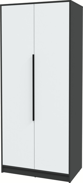Изображение товара Шкаф Интерлиния Концепт КТ-Ш2 (белый платинум/антрацит)