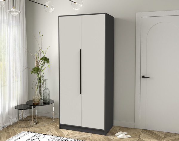 Изображение товара Шкаф Интерлиния Концепт КТ-Ш2 (персидский жемчуг/антрацит)