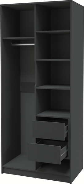 Изображение товара Шкаф Интерлиния Концепт КТ-Ш2 (серебро/антрацит)