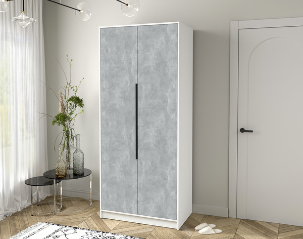 Изображение товара Шкаф Интерлиния Концепт КТ-Ш2 (бетон/белый платинум)