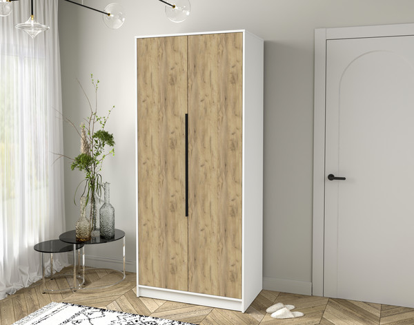 Изображение товара Шкаф Интерлиния Концепт КТ-Ш2 (дуб золотой/белый платинум)