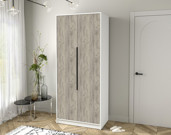 Изображение товара Шкаф Интерлиния Концепт КТ-Ш2 (дуб серый/белый платинум)