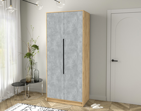 Изображение товара Шкаф Интерлиния Концепт КТ-Ш2 (бетон/дуб золотой)