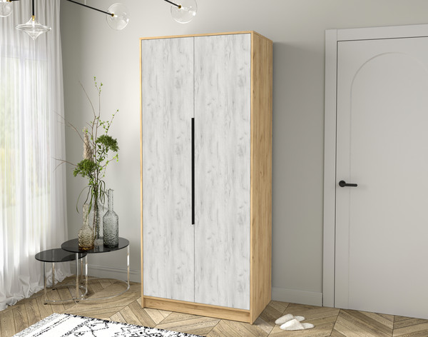 Изображение товара Шкаф Интерлиния Концепт КТ-Ш2 (дуб белый/дуб золотой)