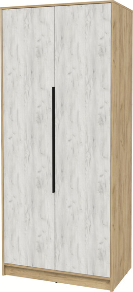 Изображение товара Шкаф Интерлиния Концепт КТ-Ш2 (дуб белый/дуб золотой)