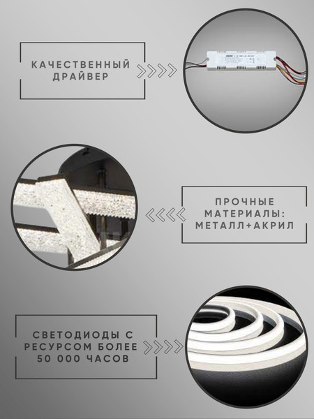 Изображение товара Люстра Aitin-Pro B3749A/6C (черный)