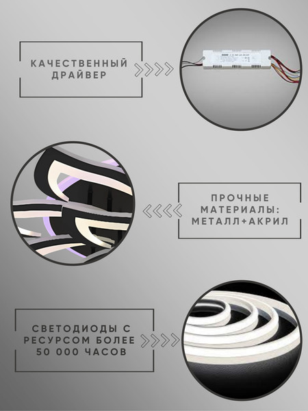 Изображение товара Люстра Aitin-Pro B5103/10+5 (черный)