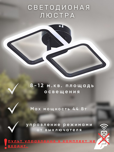 Изображение товара Потолочный светильник Aitin-Pro B5105/2 (черный)