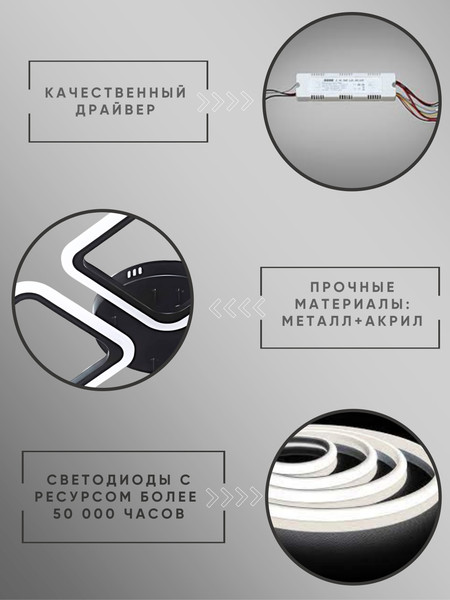 Изображение товара Люстра Aitin-Pro B5105/4 (черный)