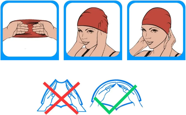 Изображение товара Шапочка для плавания Sabriasport TSS6 (черный/белый)