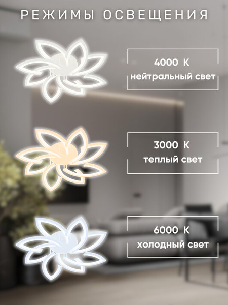 Изображение товара Потолочный светильник Aitin-Pro C9045/4+4 (белый)