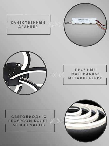 Изображение товара Люстра Aitin-Pro C9045/5 (черный)