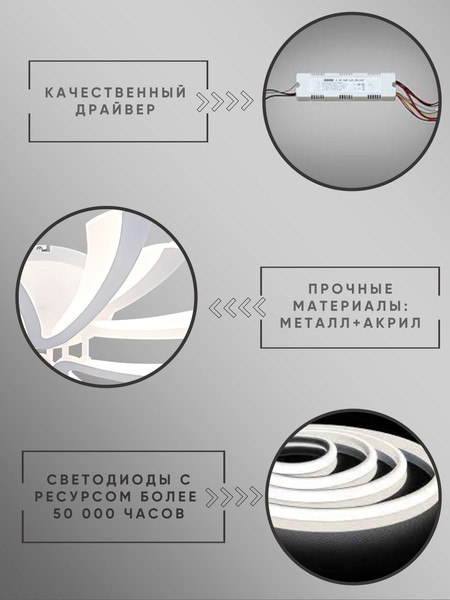 Изображение товара Люстра Aitin-Pro C9095/3+3 (белый)