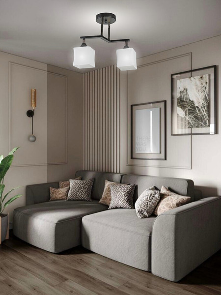 Изображение товара Потолочный светильник Aitin-Pro НПБ 02-2x60-101 / 33137/2 (черный/золото)