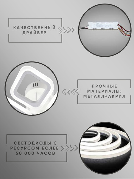 Изображение товара Люстра Aitin-Pro L26157/2+2 (белый)