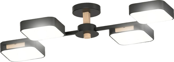Изображение товара Люстра Aitin-Pro X3363/4 (черный/дерево)