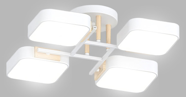 Изображение товара Люстра Aitin-Pro X3352/4 (белый/дерево)