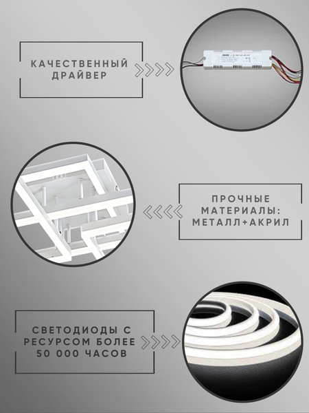 Изображение товара Люстра Aitin-Pro L73066/3+1 (белый)