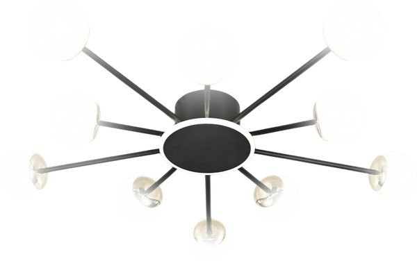 Изображение товара Люстра Aitin-Pro L73058/10C (черный/хром)