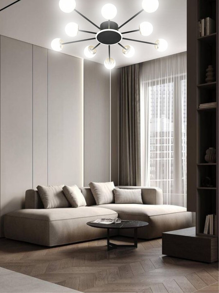 Изображение товара Люстра Aitin-Pro L73058/10C (черный/хром)