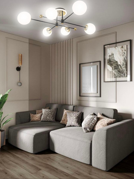 Изображение товара Люстра Aitin-Pro L73043/6T (черный/золото)