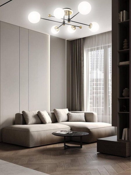 Изображение товара Люстра Aitin-Pro L73043/6T (черный/золото)