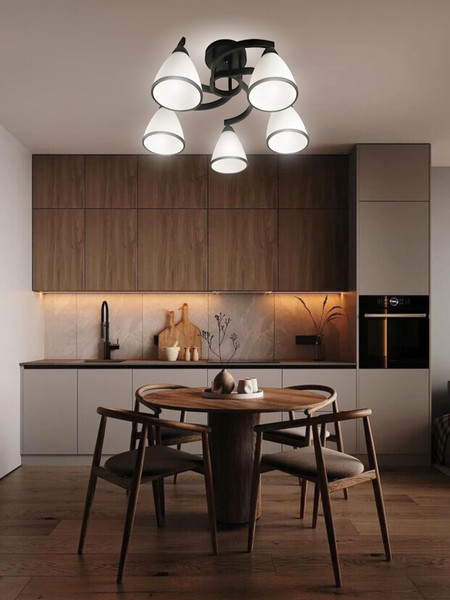 Изображение товара Люстра Aitin-Pro НПБ 02-5x60-101 / 7600/5 (черный)