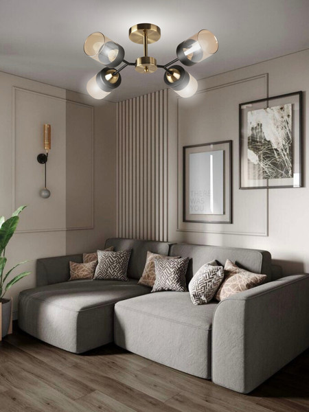 Изображение товара Люстра Aitin-Pro НПБ 02-4x60-105 / 7459/4 (бронза/черный)