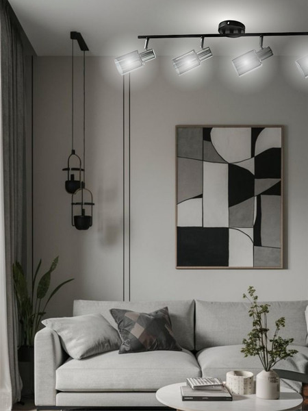 Изображение товара Люстра Aitin-Pro НПБ 02-4x60-102 / 52163/4A (черный/хром)