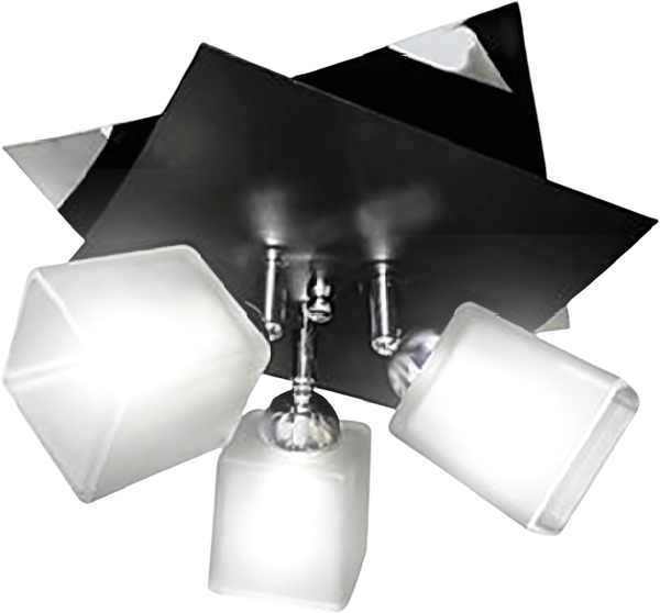 Изображение товара Люстра Aitin-Pro Конверт-3 НПБ 02-3х60-108 (черный/хром)