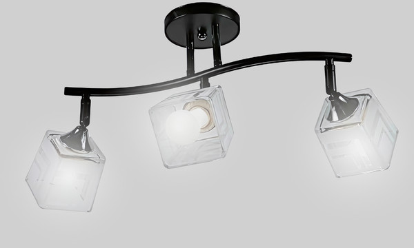 Изображение товара Спот Aitin-Pro НПБ 02-3x60-101 / 96223/3 (черный/хром)