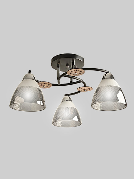 Изображение товара Люстра Aitin-Pro НПБ 02-3x60-101 / 8245/3 (черный/хром)