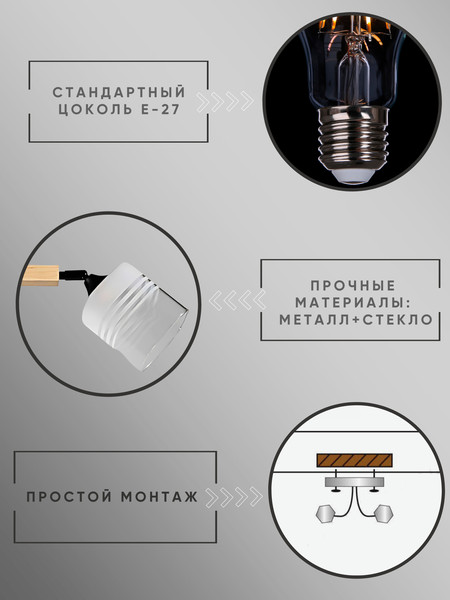 Изображение товара Спот Aitin-Pro НПБ 02-2x60-101 / 96173/2 (черный)