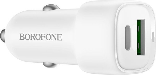 Изображение товара Адаптер питания автомобильный Borofone BZ34B (белый)