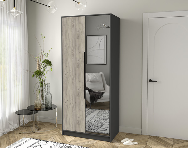 Изображение товара Шкаф Интерлиния Концепт КТ-Ш2з (дуб серый/антрацит)