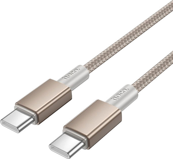 Изображение товара Кабель Hoco X119 Type-C to Type-C (1м, золотой)