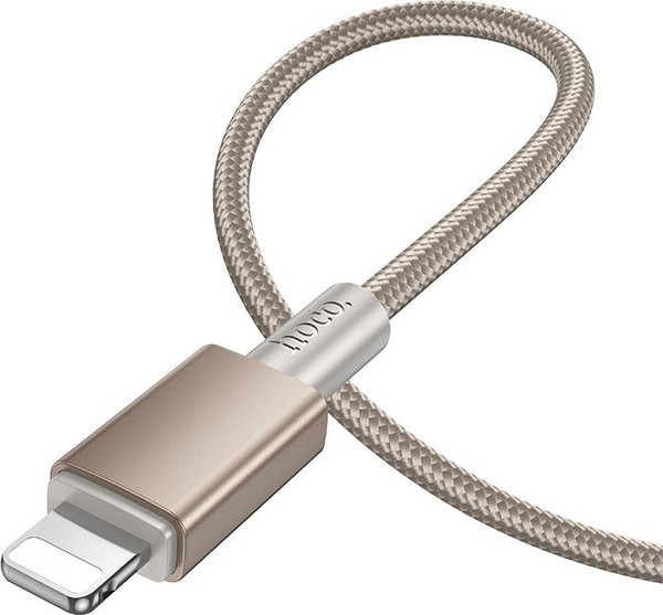 Изображение товара Кабель Hoco X119 Lightning (1м, золотой)