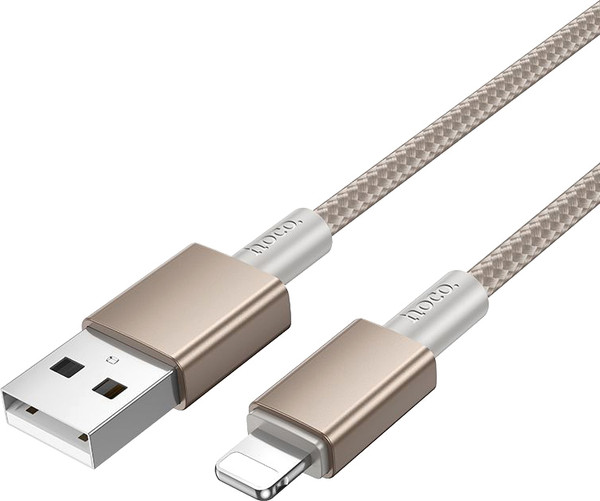 Изображение товара Кабель Hoco X119 Lightning (1м, золотой)