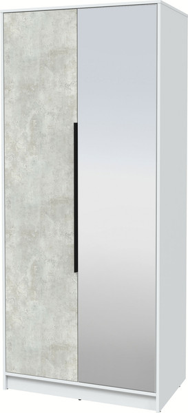 Изображение товара Шкаф Интерлиния Концепт КТ-Ш2з (бетон лайт/белый платинум)