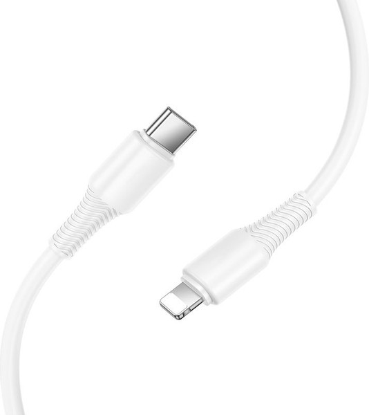 Изображение товара Кабель Hoco X120 Type-C to Lightning (1м, белый)