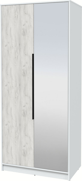Изображение товара Шкаф Интерлиния Концепт КТ-Ш2з (дуб белый/белый платинум)