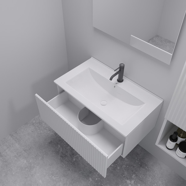 Изображение товара Тумба с умывальником ЗОВ Кито 70 / K70LW0MFWPM-M115W70 (флавио белый)