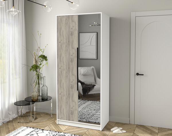 Изображение товара Шкаф Интерлиния Концепт КТ-Ш2з (дуб серый/белый платинум)