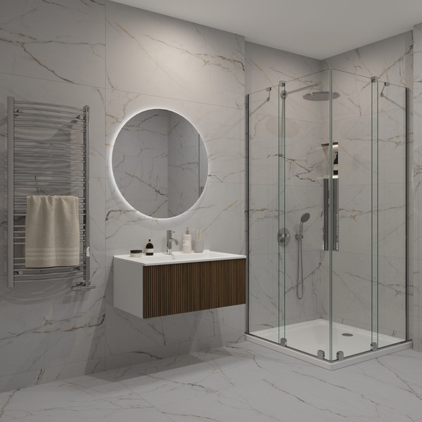 Изображение товара Тумба с умывальником ЗОВ Кито 70 / K70LW0MRM-M115B70 (белый/тростник)