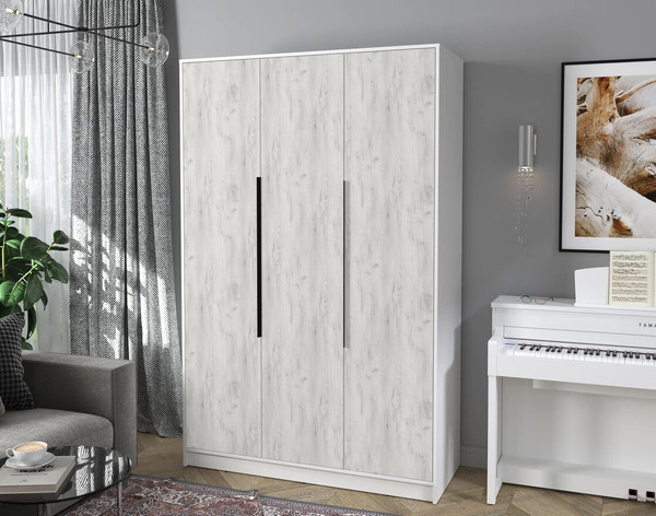 Изображение товара Шкаф Интерлиния Концепт КТ-Ш3 (дуб белый/белый платинум)