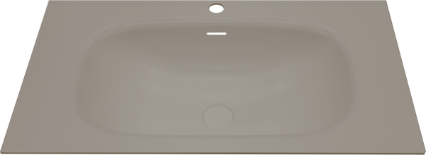 Изображение товара Тумба с умывальником ЗОВ Кито 80 / K80LW0MRM-M115G80 (белый/тростник)