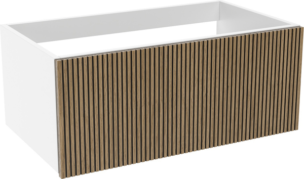 Изображение товара Тумба с умывальником ЗОВ Кито 100 / K100LW0MRM-M115W100 (белый/тростник)
