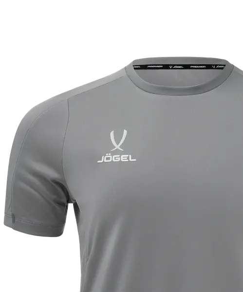 Изображение товара Футболка игровая футбольная Jogel Premier PerFormDRY Training Poly Tee (XS, серый)