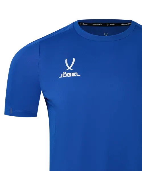 Изображение товара Футболка игровая футбольная Jogel Premier PerFormDRY Training Poly Tee (S, синий)