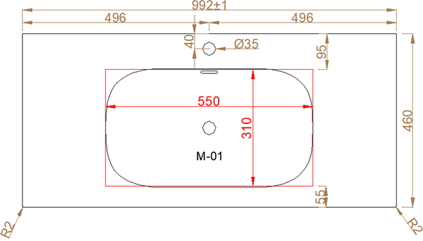 Изображение товара Тумба с умывальником ЗОВ Кито 100 / K100LW0MFWPM-M115B100 (флавио белый)